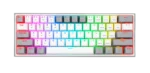 TECLADO MECANICO REDRAGON FIZZ PRO WIRELESS K616-RGB WP - 60% - DUST PROOF RED - 430G - USB-C - WHITE/PINK - Imagen 2