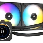 WATER COOLER CORSAIR iCUE H100i ELITE LCD IPS - 240MM - 2 FAN 120MM - LGA 115X/1700/AM4/AM5 (CW-9060061-WW)