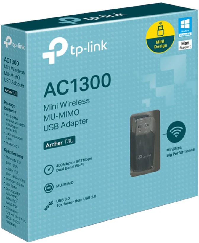 ADAPTADOR-WIFI-TP-LINK-ARCHER-T3U-AC1300-867MBPS-DOBLE-BLANDA-MU-MIMO-USB-3.0_Tarjetas-expansion_4111_img12276_1.webp ADAPTADOR WIFI TP-LINK ARCHER T3U AC1300 - 867MBPS - DOBLE BLANDA - MU-MIMO - USB 3.0 - Imagen 1