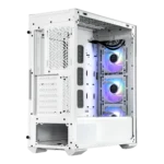 CASE COOLER MASTER TD500 MESH V2 - MID TOWER - TEMPERED GLASS - ATX - 3 FAN CF120 ARGB 120MM - WHITE (TD500V2-WGNN-S00)