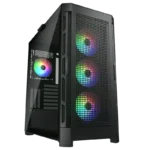 CASE COUGAR DUOFACE PRO RGB - MID TOWER - ATX - TEMPERED GLASS - 4 FAN 120MM ARGB INCLUDED - BLACK (CGR-5AD1W-RGB)