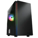 CASE COUGAR PURITY RGB - MINI TOWER - TEMPERED GLASS - MICRO ATX - 1 FAN 120MM ARGB - BLACK (CGR-5PC4B-RGB)