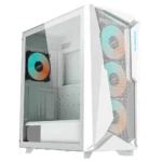 CASE GIGABYTE GB-C301GW - MID TOWER - TEMPERED GLASS - ATX - 4 FAN 120MM ARGB - WHITE