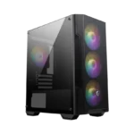 CASE MSI MAG FORGE  M100A - MATX - 4 FAN 120MM INCLUDED - TEMPERED GLASS - MID TOWER - BLACK