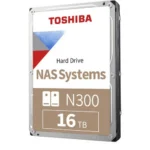 DISCO DURO INTERNO TOSHIBA N300 16TB - SATA 7200RPM - 256MB CACHE - PARA NAS (HDWG51GXZSTA)