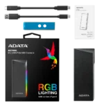 ENCLOSURE ADATA EC700G RGB M.2 2280 PCI-E - USB 3.2 GEN2 - USB-C/USB-A (AEC700GU32G2-CGY)