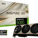 TARJETA DE VIDEO MSI GEFORCE RTX 5080 16G INSPIRE 3X - OC EDITION - 16GB GDDR7 - HDMI 2.1b/DP v2.1b (912-V531-203)
