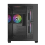 CASE GAMDIAS AURA GC10M V2 ARGB - MICRO TOWER - TEMPERED GLASS - M-ATX - 3 FAN 120MM ARGB - BLACK - Imagen 2