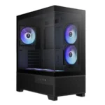 CASE GAMDIAS AURA GC12 ARGB - MID TOWER - TEMPERED GLASS -  ATX - 6 FAN 120MM ARGB - BLACK