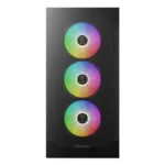 CASE GAMDIAS TALOS E2 ELITE - MID TOWER - TEMPERED GLASS - ATX - 3 FAN 120MM RGB - BLACK - Imagen 2