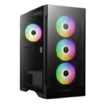 CASE GAMDIAS TALOS E2 ELITE - MID TOWER - TEMPERED GLASS -  ATX - 3 FAN 120MM RGB - BLACK