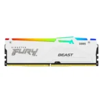RAM KINGSTON FURY BEAST RGB WHITE 16GB DDR5 5200MHZ CL40 - DIMM (KF552C40BWA-16)