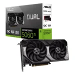 TARJETA DE VIDEO ASUS DUAL GEFORCE RTX 5060TI 16GB GDDR7 - OC EDITION - PCIE- 5.0 - HDMI/DP (DUAL-RTX5060TI-O16G)