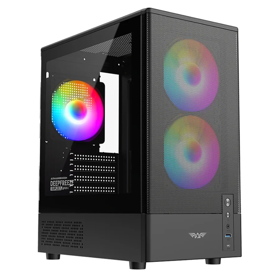 Deepfreeze-Duplex-2-ARGB-C-4016 CASE ARMAGGEDDON DEEPFREEZE DUPLEX 2 ARGB-C | BLACK | 3 FANS ARGB - Imagen 1