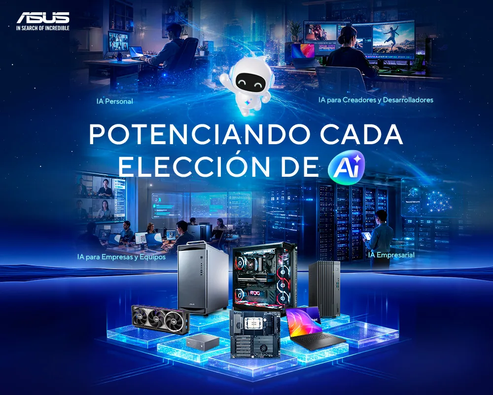Agent Computer ASUS: el equipo ideal para IA local, híbrida o en la nube – Tecnosmart Ecuador