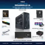 ASUS Agent Computer para Desarrollo IA con AMD Ryzen 9 9950X, ASUS Turbo Radeon AI PRO R9700 32GB GDDR6, 128GB DDR5 y SSD 4TB – Tecnosmart