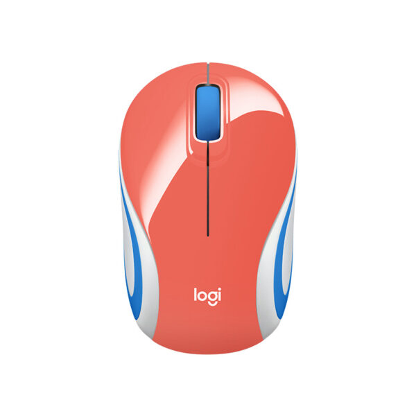 Mini Mouse Inalambrico Logitech M187 - Coral - (910-005362)