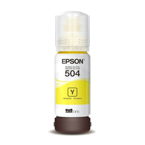 Tinta Epson Yellow T504420-AL para impresoras EcoTank L, 70ml