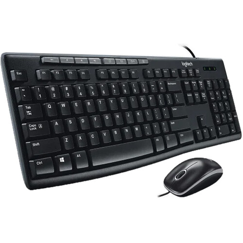 Combo Logitech MK200: Teclado y mouse USB - 920-002716