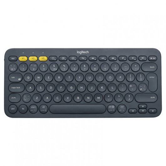 Teclado Logitech K380, Inalámbrico, Multimedia, Gray