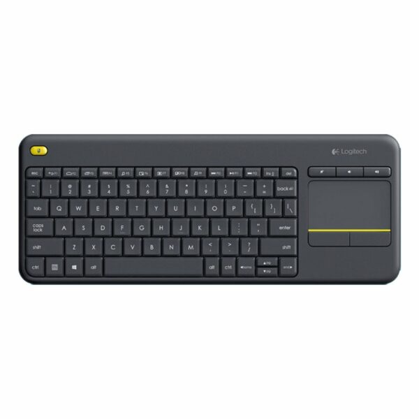 Teclado Logitech K400 Plus, Inalámbrico, Multimedia, Gray