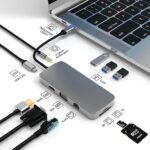 Hub 10 En 1 Multi-Port USB-C A DisplayPort + RJ45 + VGA + HDMI + 3.5mm + Lector de Memoria