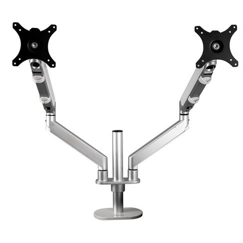 Soporte Quasad 2 Brazos para monitor - Stand - Mon 17 - 32 Silver