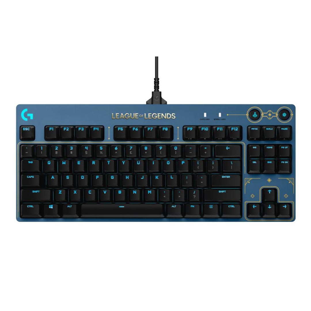 MOU0510 Teclado Logitech G Pro TKL, Mecánico, Switch Tactile, LOL Edition