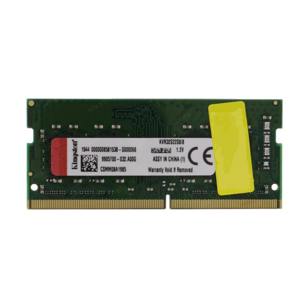 Memoria RAM DDR4 SO-DIMM Kingston 8GB 3200MHz - (KVR32S22S8/8)