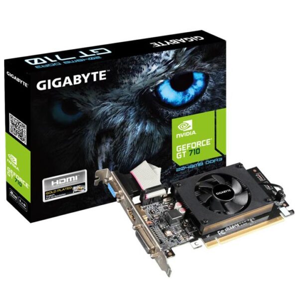 Tarjeta de video Gigabyte GT 710 2GB - (GV-N710D3-2GL REV2.0)