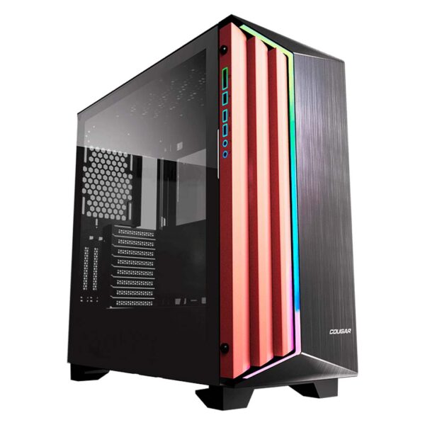CASE COUGAR DARKBLADER-S RGB - TEMPERED GLASS - FULL TOWER  - ATX - 1 FAN ARGB INCLUDED - BLACK (3858M30.0001)
