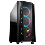 CASE COUGAR MX660 MESH RGB - MID TOWER - TEMPERED GLASS - ATX - 3 FAN ARGB INCLUDED - BLACK (385BMS0.0004)