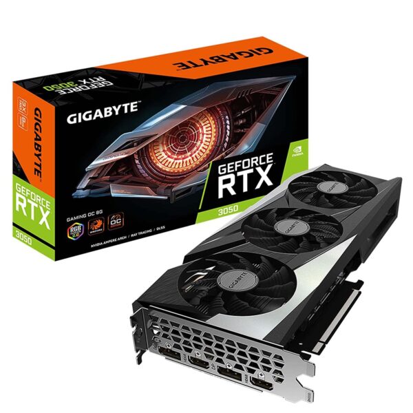TARJETA DE VIDEO GIGABYTE GEFORCE GTX 3050 8GB GDDR6 OC EDITION WINDFORCE - HDMI/DP (GV-N3050GAMING OC-8GD)