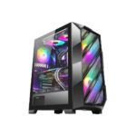 CASE ANTEC NX700 - MID TOWER - ATX - TEMPERED GLASS - 2 FAN 185MM ARGB - 1 FAN 120MM ARGB - BLACK