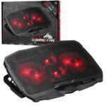 COOLING PAD XTRIKE ME - 4 FAN - LED RED - USB 2.0 (FN-802)