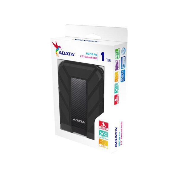 Disco Duro Externo Adata HD710 Pro 2.5, 1TB, USB 3.0, Negro (AHD710P-1TU31-CBK)