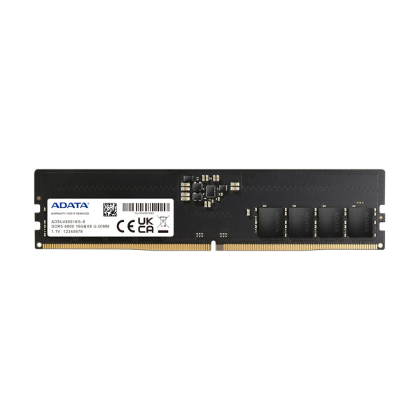 RAM ADATA 16GB 4800MHZ DDR5 - U-DIMM - CL40 (AD5U480016G-S)