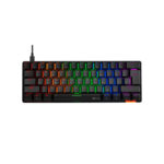 TECLADO MECANICO MEETION HESTIA MT-MK005 ALAMBRICO - 60% LED -  OUTEMU BLUE SWITCH - USB TYPE-C - BLACK