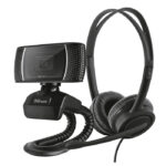 COMBO 2 EN 1 TRUST DOBA HOME OFFICE - WEBCAM 720P Y HEADSET USB (24036)