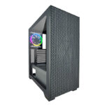 CASE AZZA CSAZ-450 HIVE - MID TOWER - ATX - 1 FAN INCLUDED - TEMPERED GLASS - BLACK