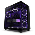CASE NZXT H9 FLOW - ATX - MID TOWER - TEMPERED GLASS - 3 FAN 120MM - BLACK (CM-H91FB-01)