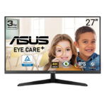 MONITOR ASUS VY27UQ - 27" 4K (3840 x 2160) - NON-GLARE - IPS - DHR-10 - ADAPTIVE SYNC - EYE CARE - DP/HDMI - BLACK