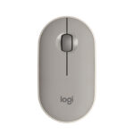 MOUSE LOGITECH PEBBLE M350 WIRELESS USB BLUETOOTH SILENCIOSO - ALMOND MILK (910-006658)