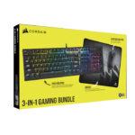 BUNDLE CORSAIR 3 EN 1 TECLADO K60 RGB PRO + MOUSE HARPON RGB PRO + MM300 - BLACK (CH-910D519-SP)