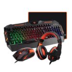 Bundle 4 en 1 MEETION MT-C500: Teclado, Mouse, Headset, Mouse Pad
