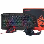 Combo Redragon: Teclado, Mouse, Mouse Pad, Audifonos - (S101-BA-2)