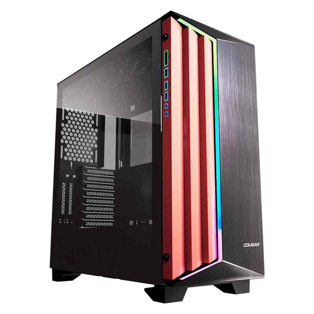 CAS0548 CASE COUGAR DARKBLADER-S RGB - TEMPERED GLASS - FULL TOWER - ATX - 1 FAN ARGB INCLUDED - BLACK (3858M30.0001)