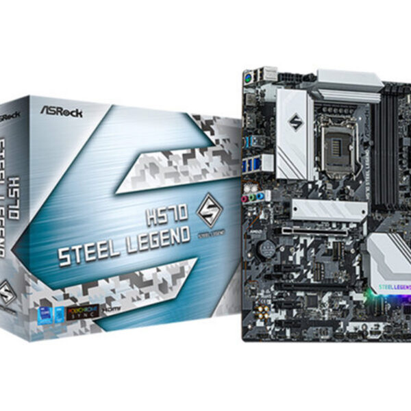 MAINBOARD ASROCK H570 STEEL LEGEND 11TH - LGA 1200 - ATX - HDMI/DP - AUDIO NAHIMIC (90-MXBFY0-A0UAYZ)