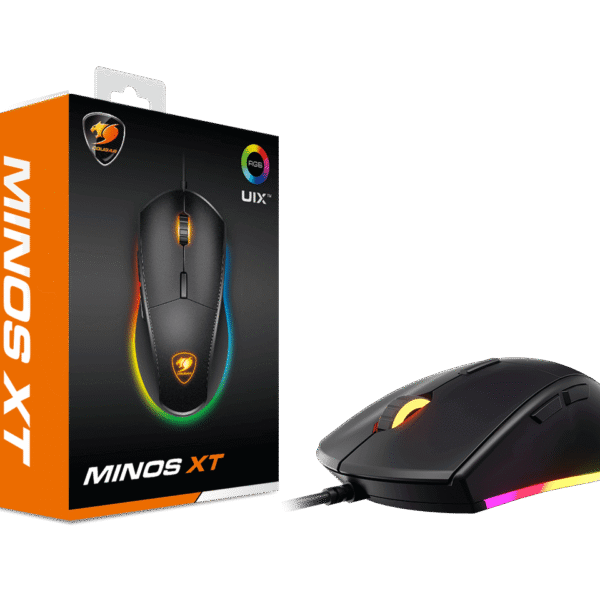 MOUSE COUGAR MINOS XT - OPTICO - 4000 DPI - RETROILUMINADO - BLACK (3MMXTWOB.0001)