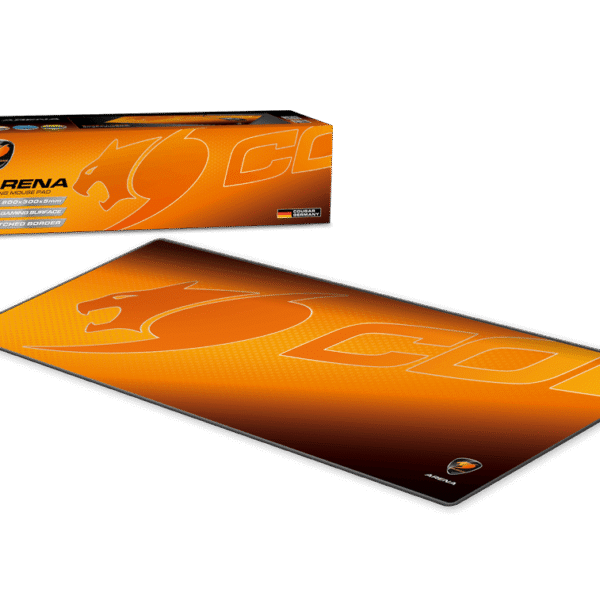 MOUSEPAD COUGAR ARENA - CLOTH/NATURAL RUBBER - XL 800X300X5MM - ORANGE